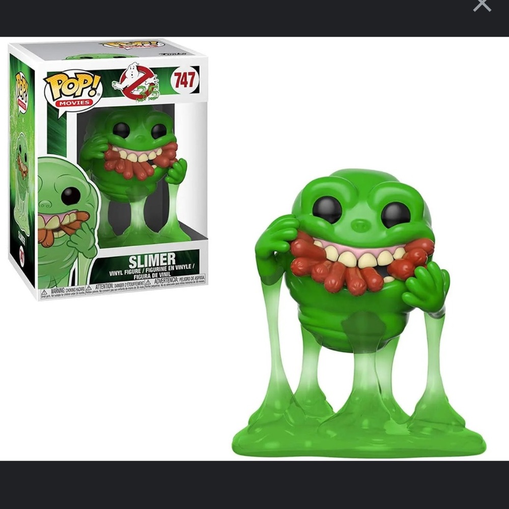 Funko Green Slimer and mysterio pop 2 for the prince of one